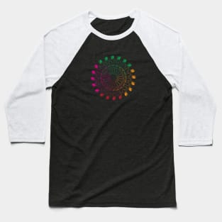 Circle Geometrical colorful design Baseball T-Shirt